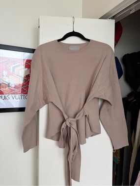 Modern Citizen Nara Tie-Front Knit Sweater